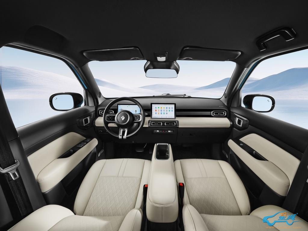 “五门方盒子”宝骏悦也Plus内饰官图首发!67%得房率打造精装大两房座舱